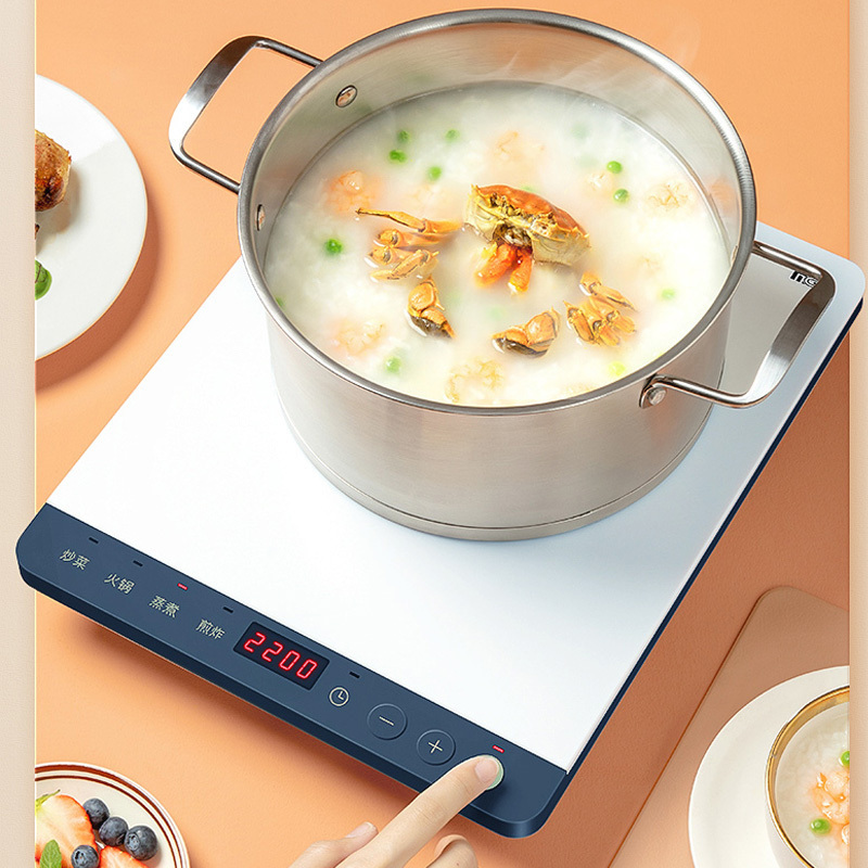 美的(midea)电磁炉 家用小型炒菜火锅炉多功能 4d防水智能电磁灶 2200