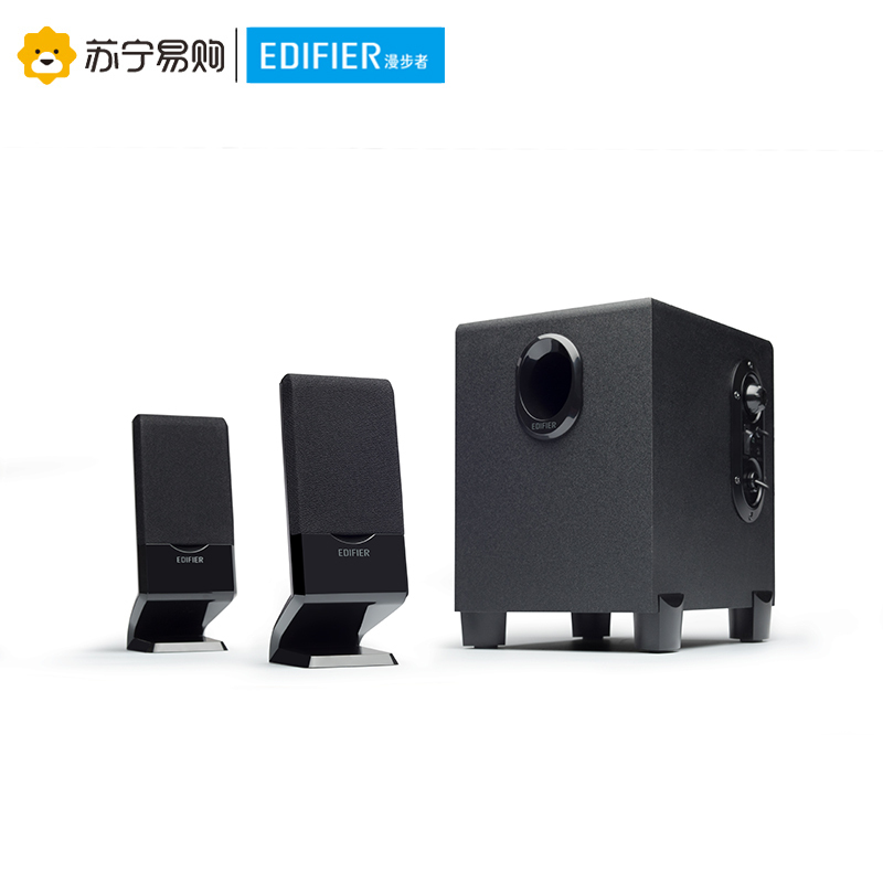 Edifier/漫步者 R101V 笔记本音箱家用台式2.1声道迷你小音响重低音炮 黑色