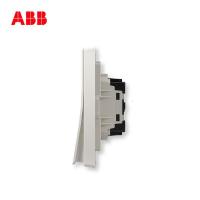 [ABB官方旗舰店]ABB开关插座无框轩致雅典白墙壁86型开关面板二开双控开关AF126