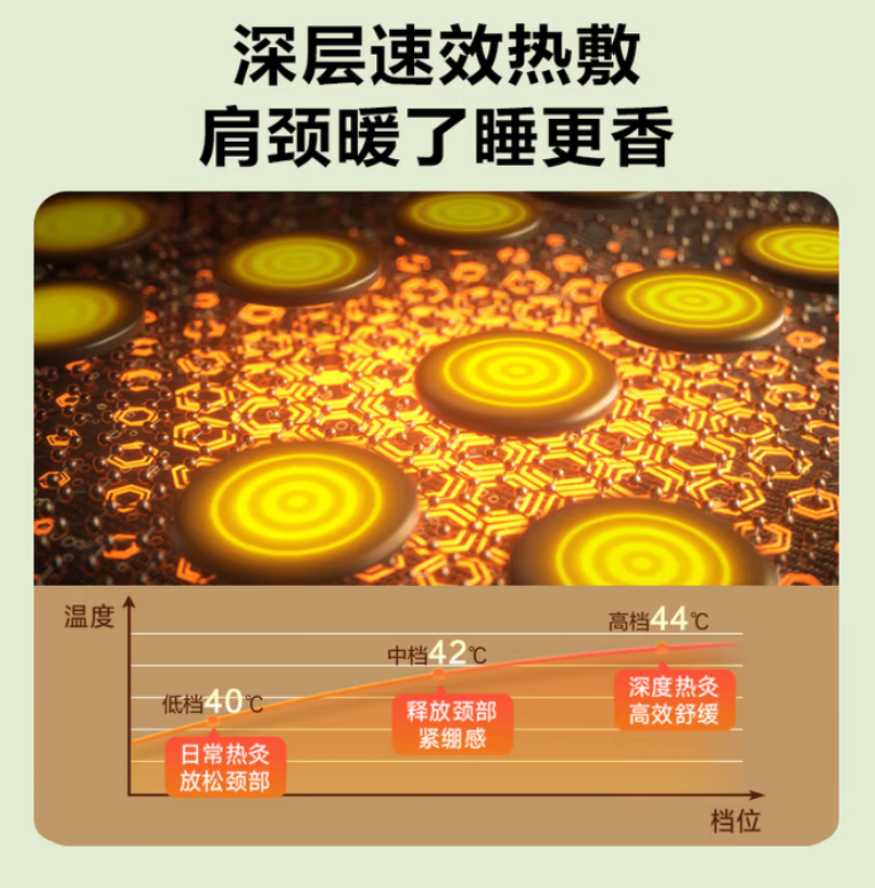 SKG 颈椎按摩器热敷枕头颈部肩颈牵引拉伸脖子成人睡觉专用记忆棉按摩仪 P5高清大图