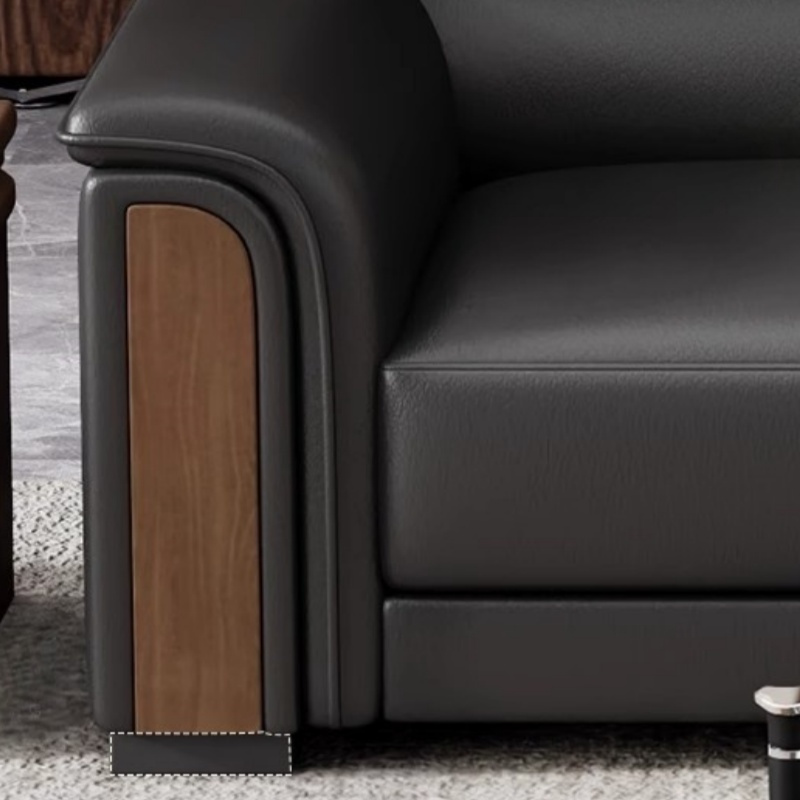 豫龙都办公沙发+茶几组合套高清大图