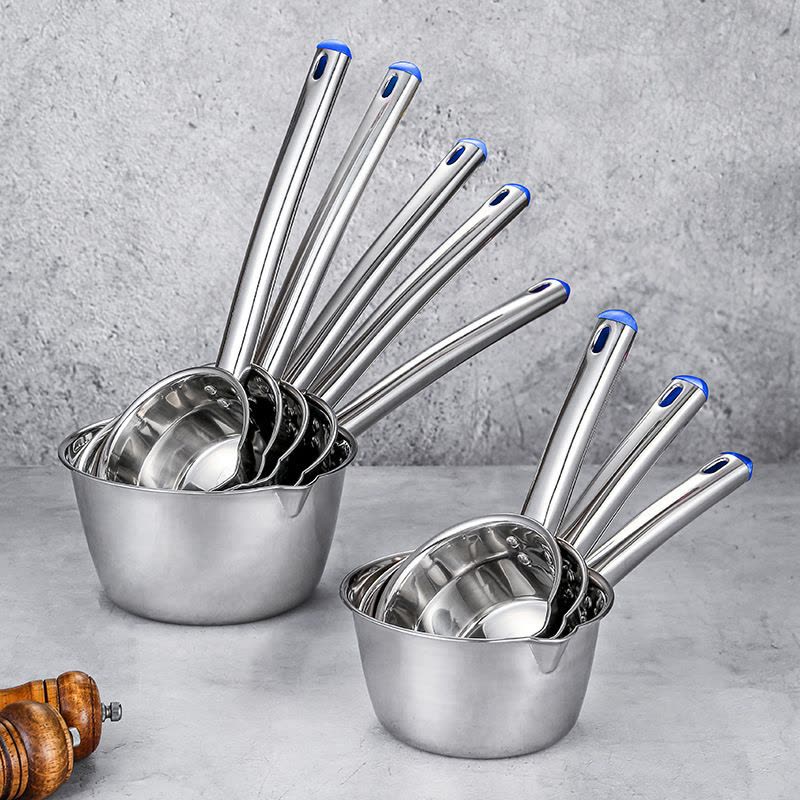 优橙 不锈钢水勺长柄加厚水瓢水舀子打汤勺粥勺厨房大号盛水汤勺子图片