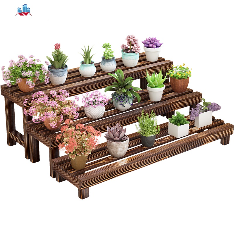实木花架家用阶梯多肉植物多层阳台落地置物防腐木室内外花盆架子泰空仓花架 花几图片 高清实拍大图 苏宁易购