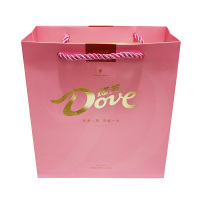 德芙丝滑牛奶巧克力黑巧白巧喜糖礼盒装6颗/12颗心形铁盒结婚喜糖 粉色礼袋