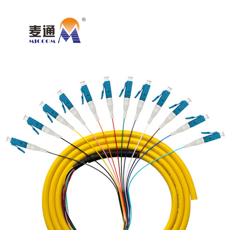 麦通 电信级12芯束状尾纤ODF熔纤盘尾纤1.5米束状尾纤 LC/PC 单模12芯束状 / 条高清大图