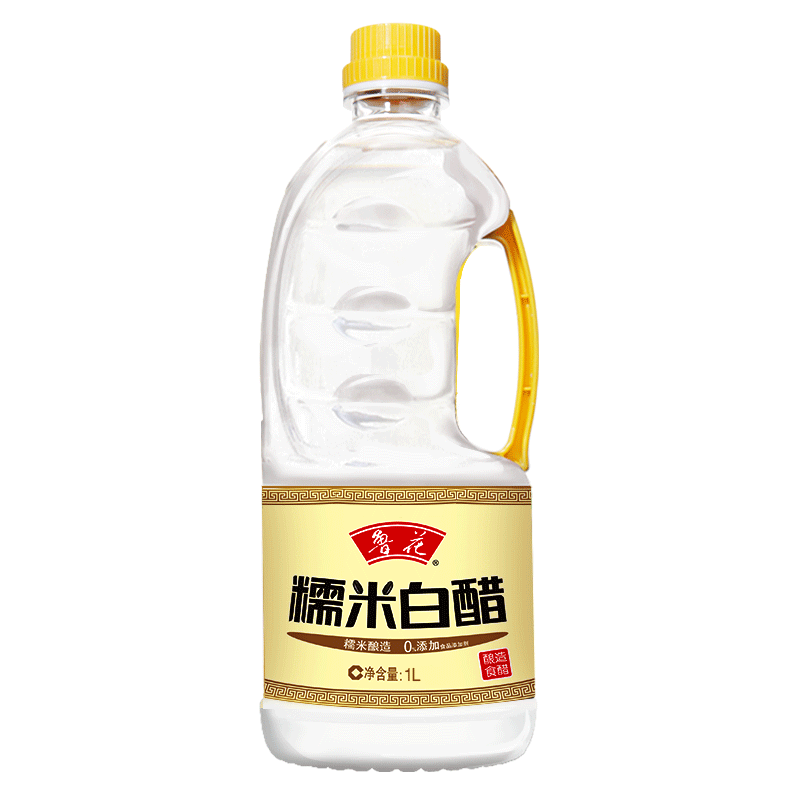 鲁花糯米白醋1L*3调料品 酿造 炒菜 纯粮酿造 蘸料 食醋 饺子凉拌醋 老陈醋 原醋 寿司醋 家用炒菜 火锅蘸料高清大图