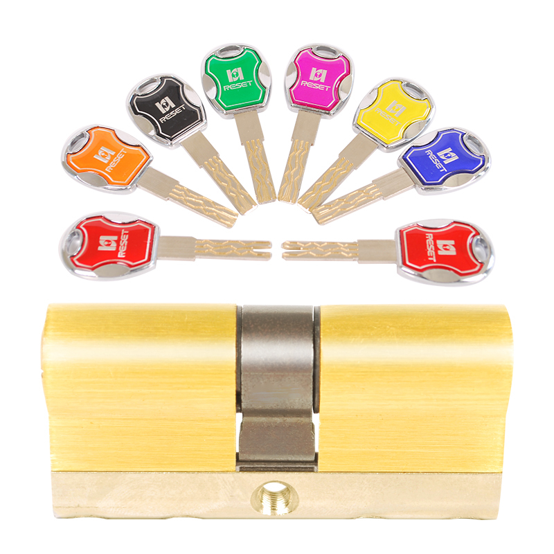 锐赛特RESET超c级8轨道全铜36叶片防盗通用型家用锁芯可定制