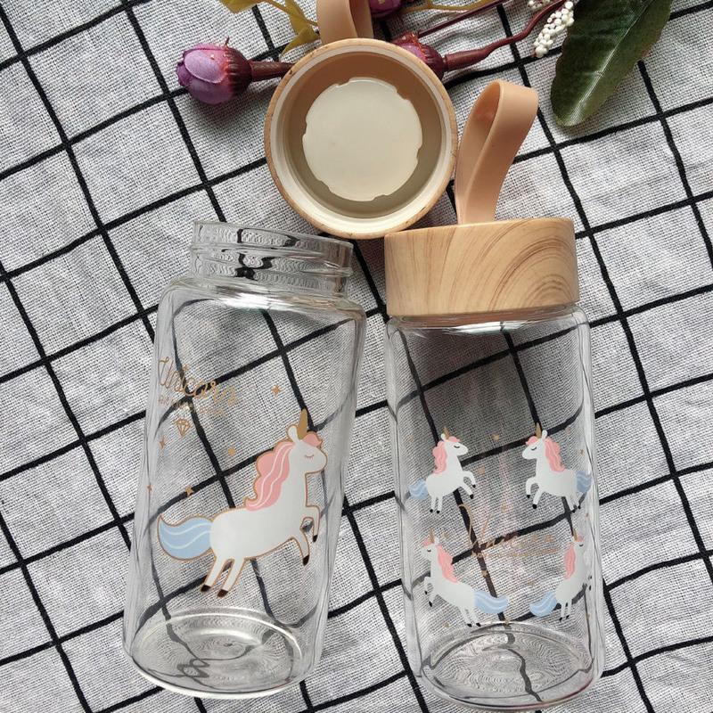 一匹马 水杯女学生韩版可爱玻璃杯子男韩国便携茶杯创意玻璃杯