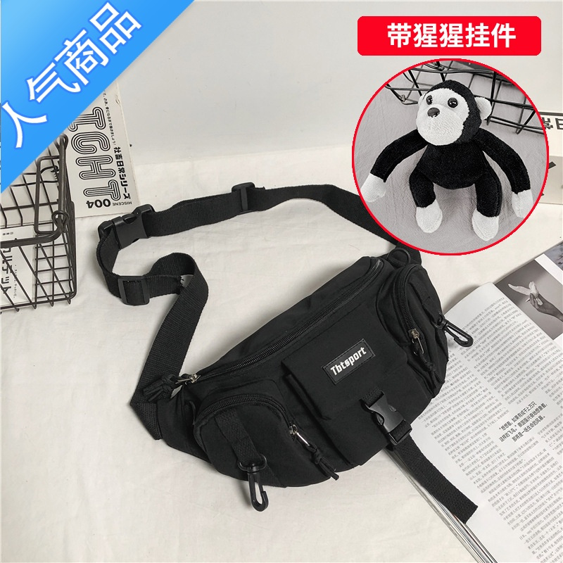 封后胸包男潮工装挎包机能风单肩包多腰包时尚潮流街头男士斜挎包