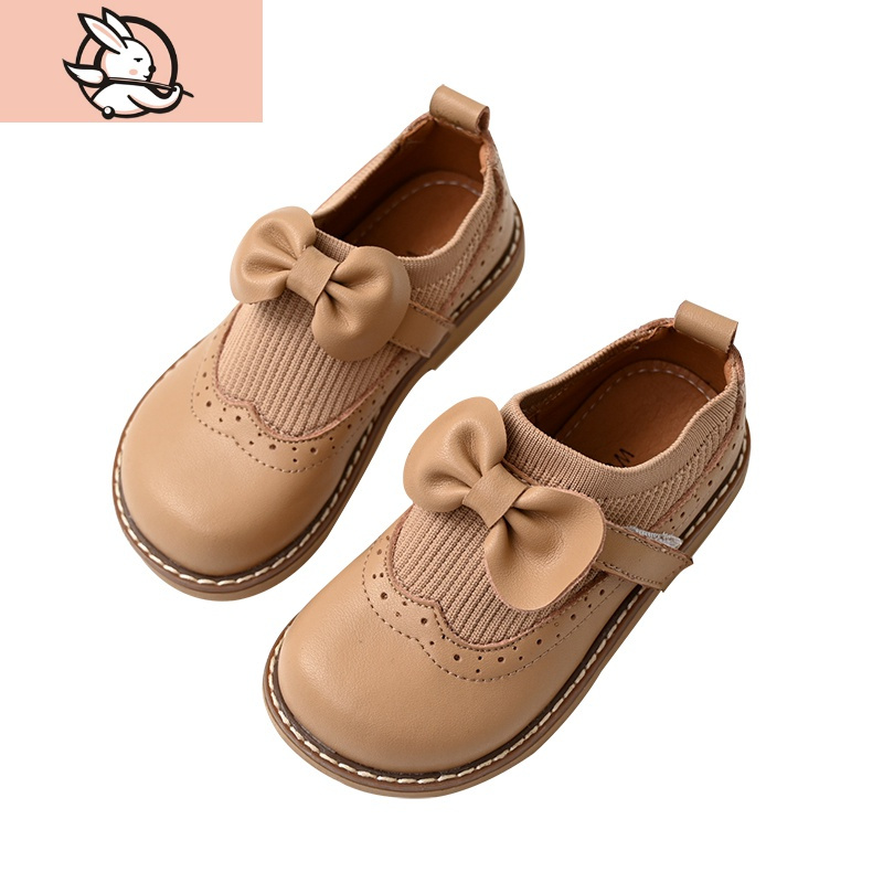 huayangtu法式女童英伦风小皮鞋公主鞋学生演出儿童黑皮鞋中大童童鞋