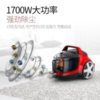 飞利浦（PHILIPS）吸尘器 家用FC8632/82 手持1700W 强力吸尘机地毯式无耗材低噪音干式 尘桶1.7L