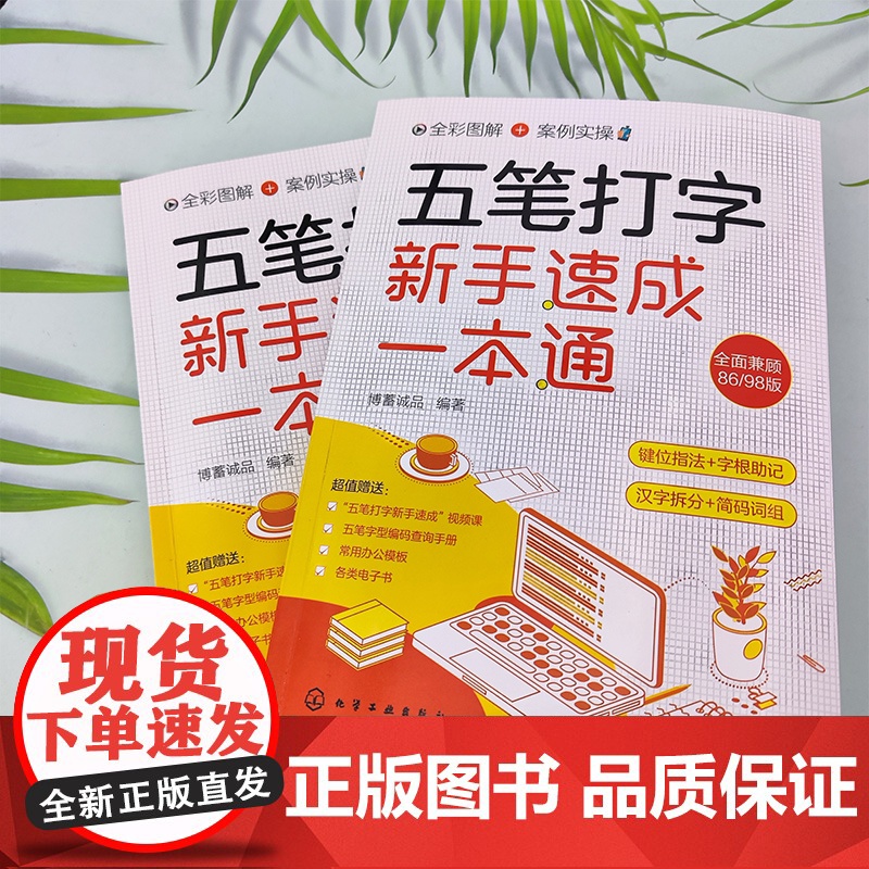 五笔打字新手速成一本通 五笔打字键位指法 五笔输入法大字全彩图解案例实操 五笔打字汉字拆分 词根助记 五笔打字从入门到精高清大图
