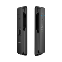 飞利浦(PHILIPS)DDL705E 智能锁全自动指纹锁家用推拉密码锁 APP远程智控防盗门电子锁 曜石黑