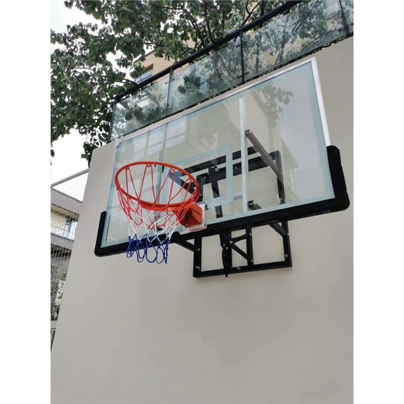 篮球框挂式室内外户外成人玻璃钢化板少儿训练家用可升降篮球架挂墙式