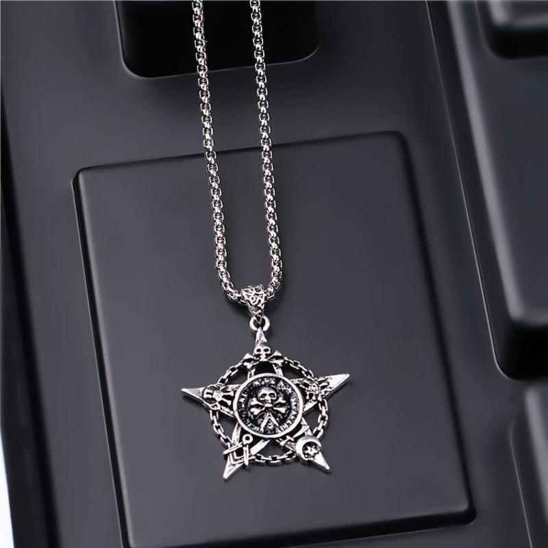 韩版简约学生配饰蹦迪嘻哈十字架男士项链男吊坠装饰品毛衣链女潮复古