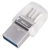 [免邮]金士顿(Kingston)DTDUO3C 32GB手机U盘 USB3.1 和 Type-C 双接口白色优盘