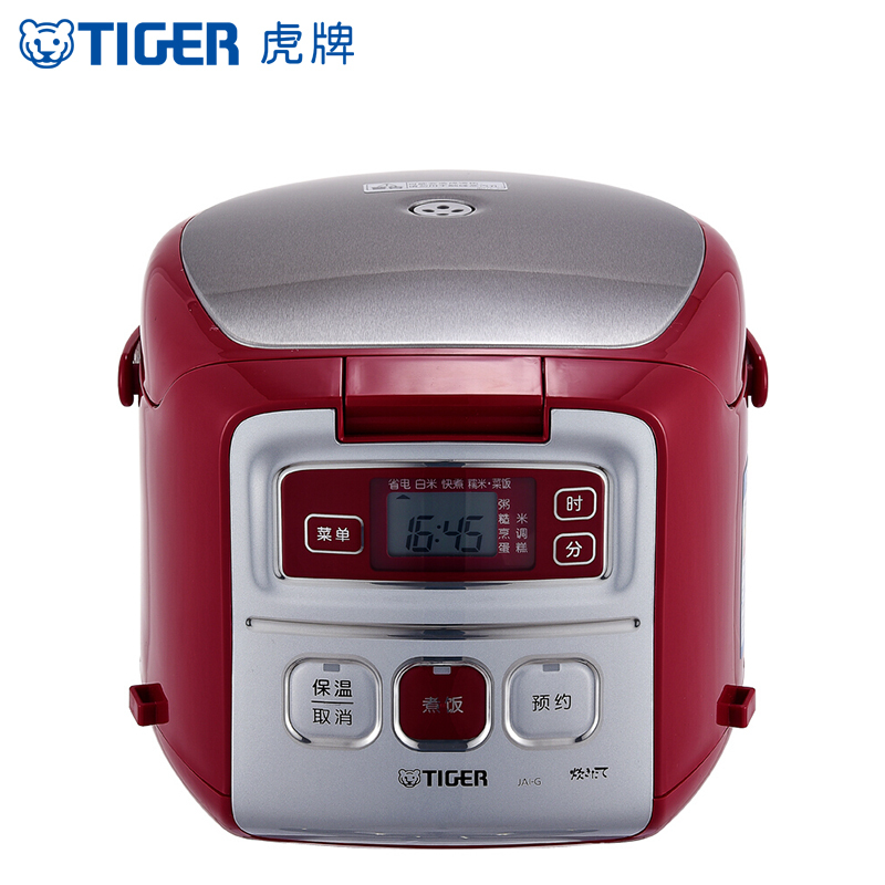 虎牌(tiger)日本原装进口智能电饭煲可做蛋糕 小容量电饭锅 1-3人份 红色RK JAI-G55C