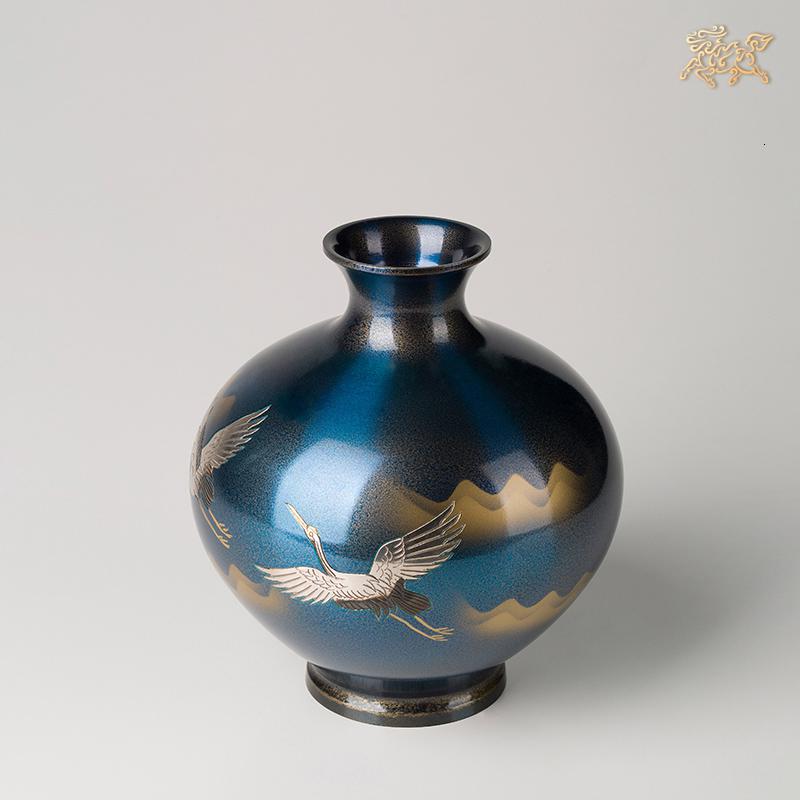 美帮汇全铜摆件《高冈铜器之鶴》铜工艺品 家居饰品 花瓶高清大图