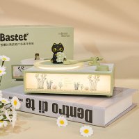 大英博物馆生日礼物安德森猫发香薰仿黑胶唱片机蓝牙音响