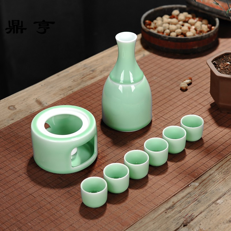 鼎亨日式清酒酒具套装白酒壶温酒器烫酒壶家用 高温陶瓷酒具礼盒