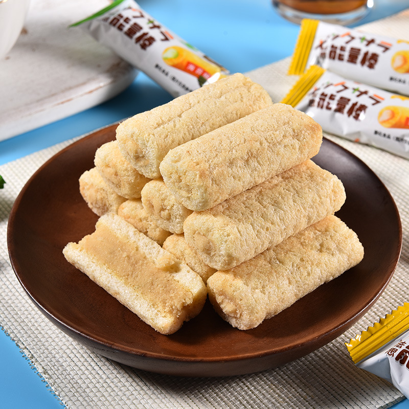 咸蛋黄米果560g约100根 能量棒夹心饼干海苔蛋黄10种搭配谷物休闲食品旗舰店高清大图