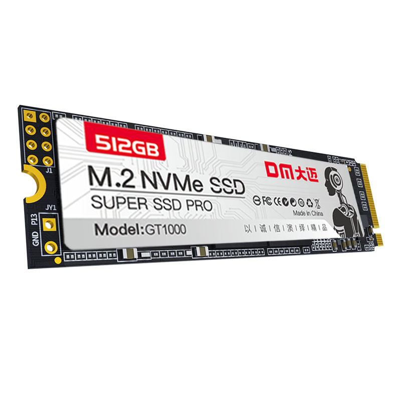 大迈(DM)GT1000-512G M.2接口 2280NVME协议PCIE通道 SSD固态硬盘 (计价单位:个) 灰色高清大图