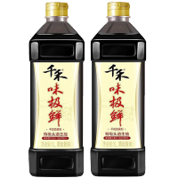 千禾味极鲜生抽酱油1L*2 非转基因 凉拌调味