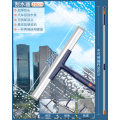 2025新款擦玻璃神器家用挂刮水器刷洗高层窗户外保洁专用清洁工具 友商同款20cm灰色硬刮条+喷漆杆-易生锈掉漆不推荐