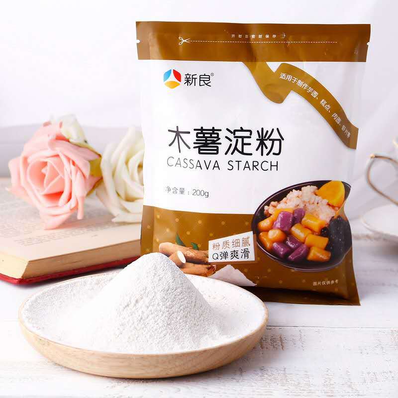 新良木薯淀粉木薯粉芋圆粉淀粉烧仙粉 阿达子芋圆甜品原料200g*3袋高清大图