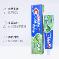 佳洁士牙膏清新口气茶香防蛀牙盐白薄荷固齿多效草本水晶90g男女