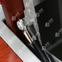 居将 JJ4022310 多媒体翻转电脑桌电教室培训桌隐藏式机房电脑桌 三人位
