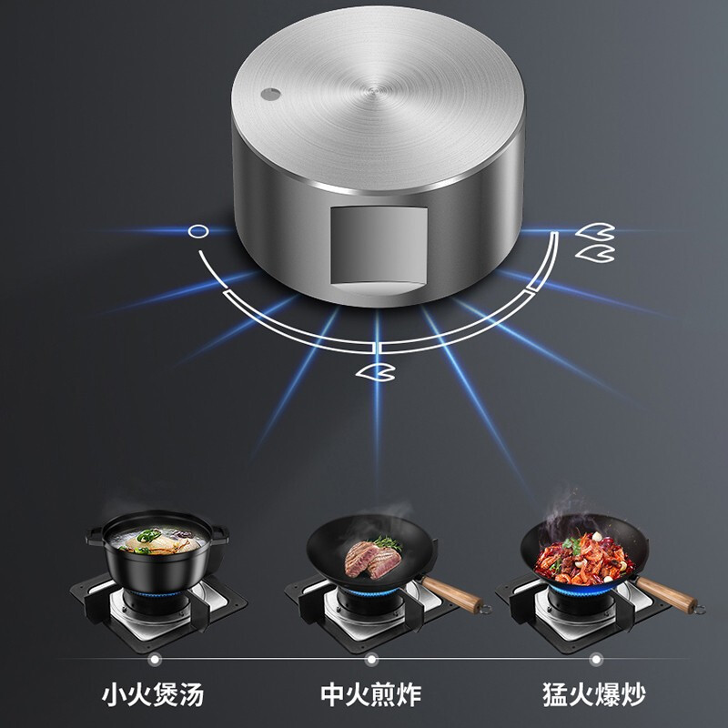 华帝(vatti)4.5kW火力燃气灶天然气灶具台式灶不锈钢台嵌两用熄火保护一级能效i10063A(液化气咨询客服)高清大图
