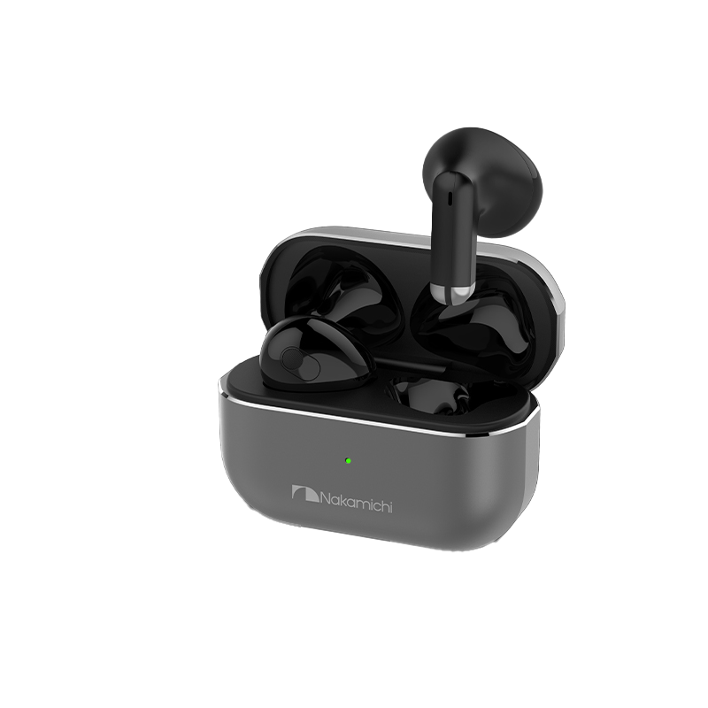 Nakamichi中道蓝牙耳机TWS半入耳式音乐耳机 Alloy Pods Min黑色高清大图