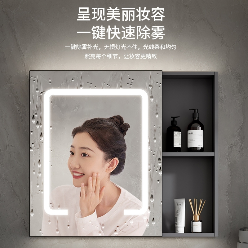 古达挂墙式浴室柜组合陶瓷洗手盆家用灰色洗脸盆小户型卫生间洗漱台池