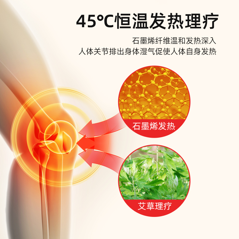 修正石墨烯护膝盖保暖老寒腿男女士关节秋冬发热防寒老人专用护套高清大图