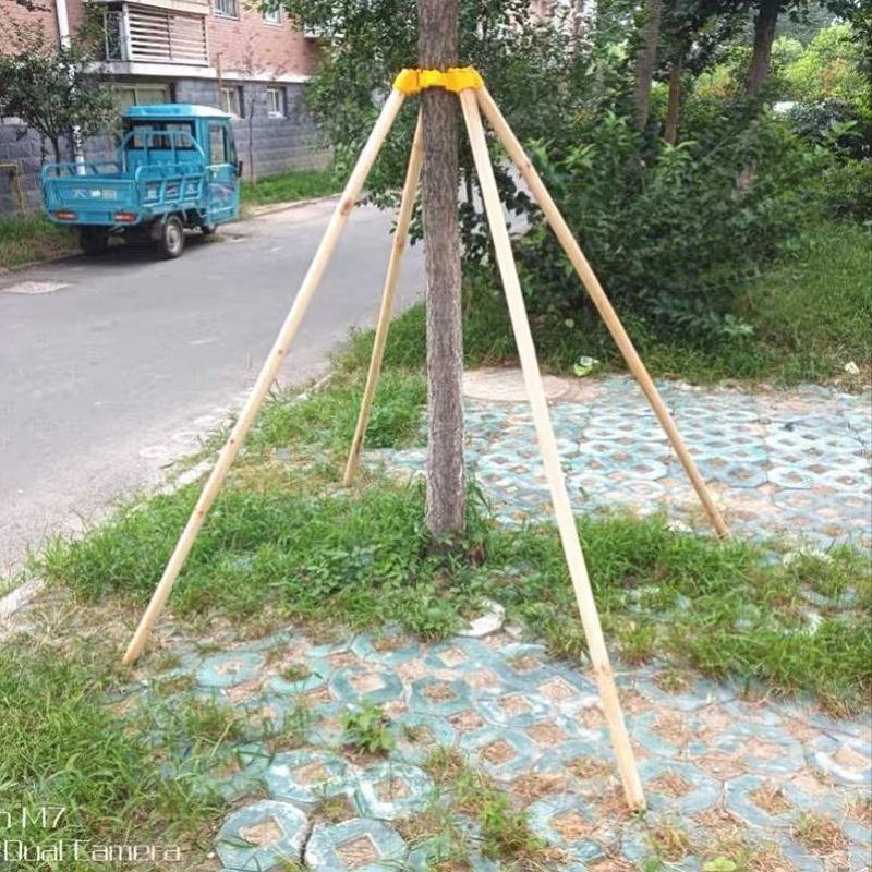 防风支撑架杆固定器塑料套杯扎绑带拉紧带树林花圃树苗绿化四脚稳