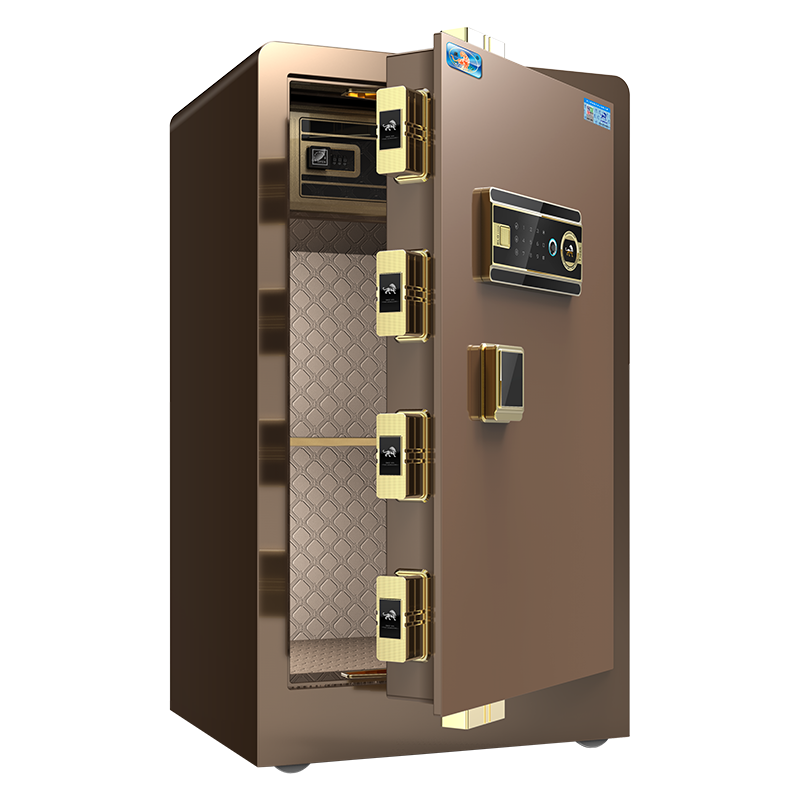 虎牌保险柜 家用小型80cm全钢防盗入墙保管柜指纹密码办公保险箱 博瑞