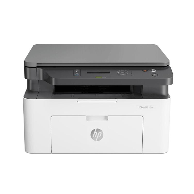 惠普/hp136NW/136W/136A黑白激光一体机无线打印复印扫描一体机无线打印机一体机无线家用打印机无线学生打印机惠普打印机一体机 套装二:官方标配+易加粉硒鼓*2+碳粉*5