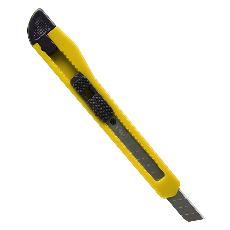 得力（deli）美工刀 2052 9mm 颜色随机 24把/盒JM