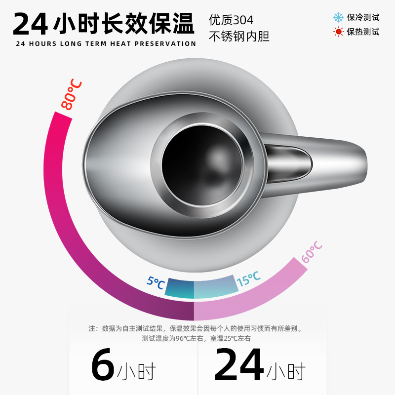 不锈钢保温壶家用热水瓶大容量304保温瓶暖水壶