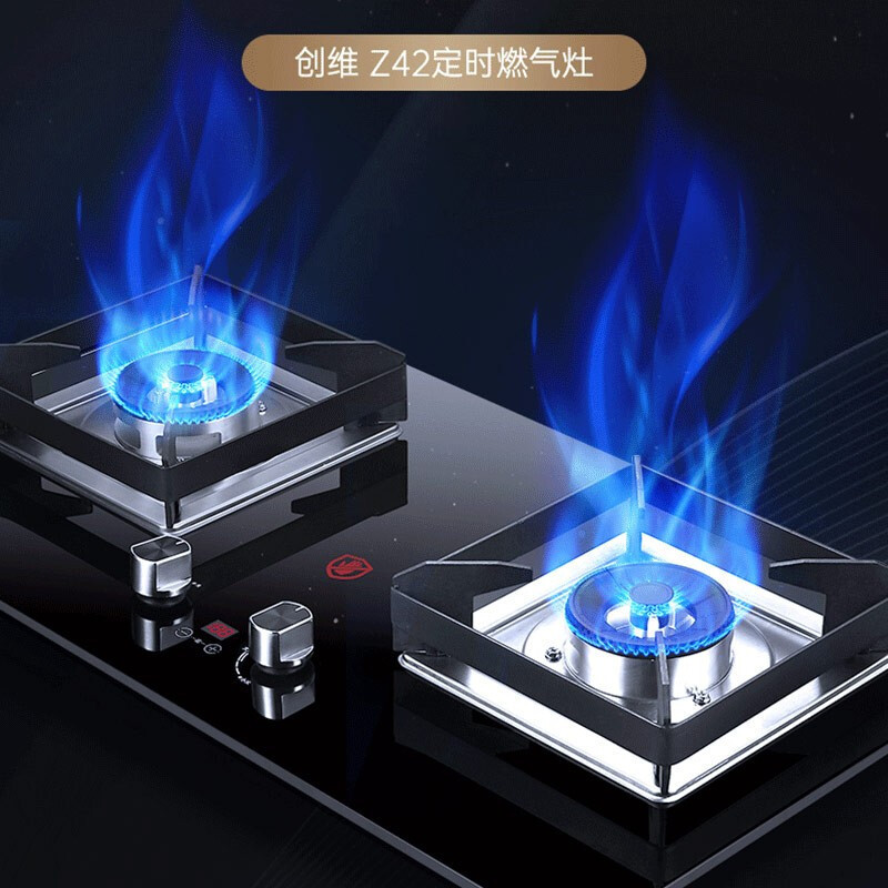 创维(Skyworth)燃气灶双灶台式嵌入式定时液化气灶Z42 天然气20Y