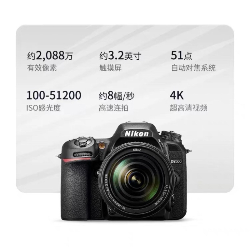 [牙科推荐]尼康D7500+105mm f/2.8G微距+永诺YN14EX环闪光灯套装 牙科昆虫植物近距产品细节镜头