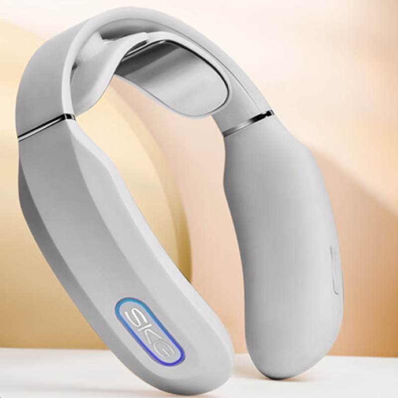 艾诗凯奇(SKG) 颈椎按摩器K3浅灰色颈部肩颈护颈脖子热敷电脉冲按摩仪按摩器放松颈椎送男女友生日送老师毕业礼物