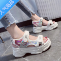 SUNTEK运动凉鞋女夏2020新款韩版百搭厚底网红仙女风超火沙滩鞋女新鞋2女 白色 36标准码