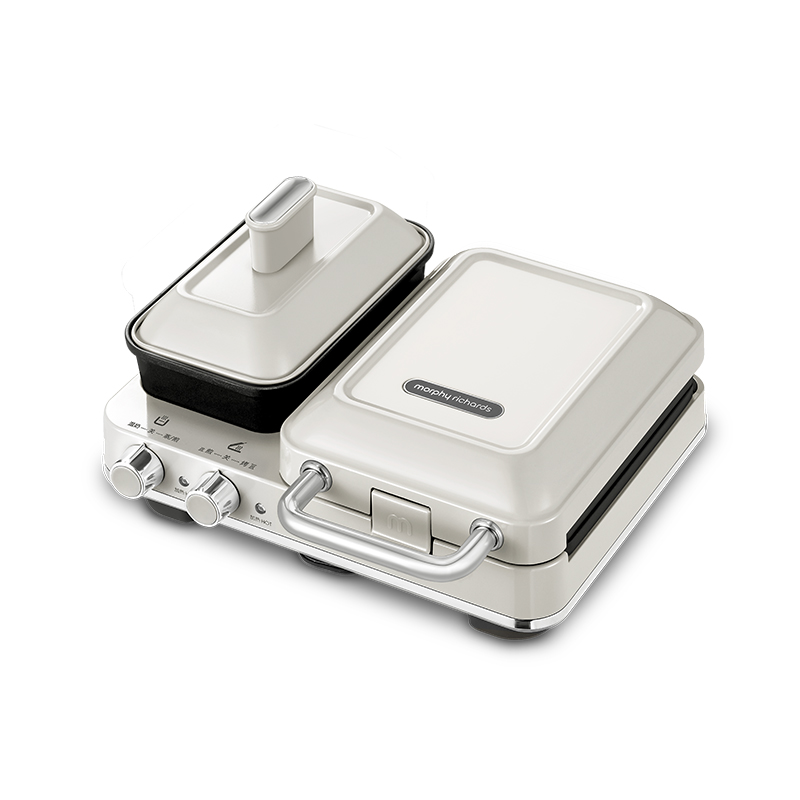 摩飞(Morphyrichards)轻食机早餐机多功能早餐机电饼铛家用吐司机双区料理三明治机MR9086