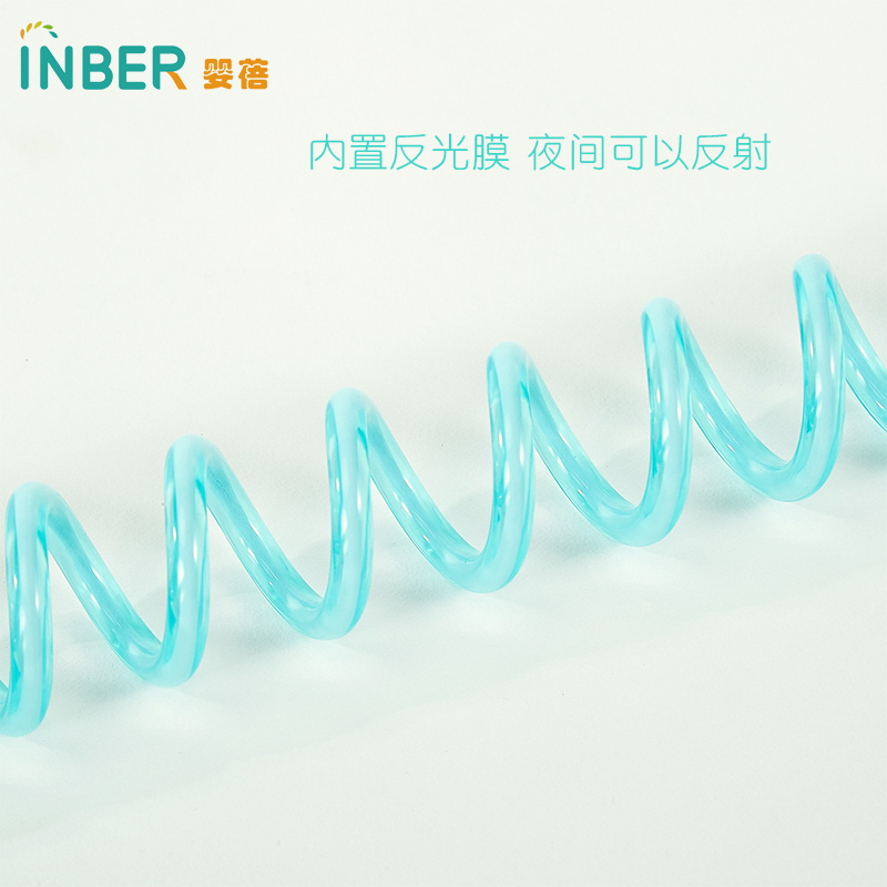 婴蓓inber防走失带宝宝牵引绳小孩防丢绳儿童绳子带锁安全绳溜娃绳防走丢出行出门带娃神器幼儿防丢失手环亲子遛娃绳(硅胶)