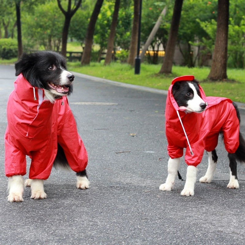 狗雨衣大型犬金毛大狗雨衣狗雨衣中型犬防水宠物大狗全包雨衣四脚多色多款多功能宠物用品宠物服饰及配件宠物服装/雨衣