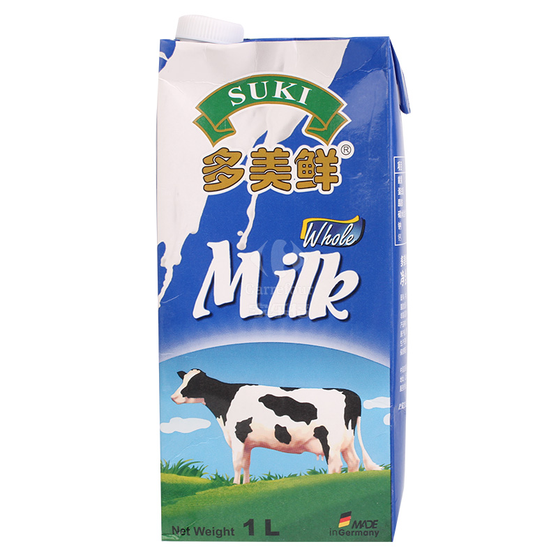 多美鲜全脂牛奶 1l纯牛奶有一盒保质期不到一个-苏宁易购