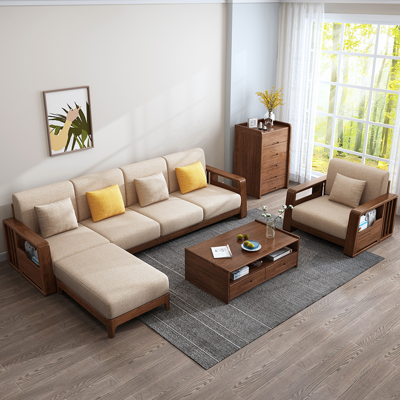 木质储物沙发贵妃沙发客厅现代简约新中式沙发轻奢家具客厅家具视频