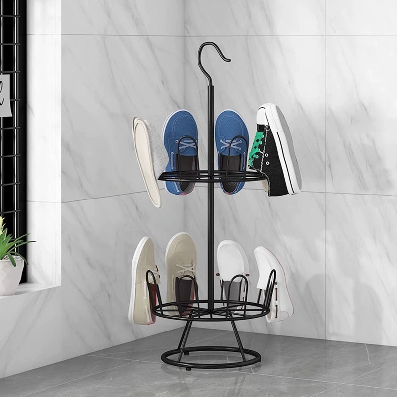 古达晾鞋架室外阳台凉鞋架子晾晒鞋架落地旋转拖鞋挂鞋架晒鞋子